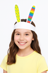DIY Easter Bunny Ears Coloring Kit - 12 Pack